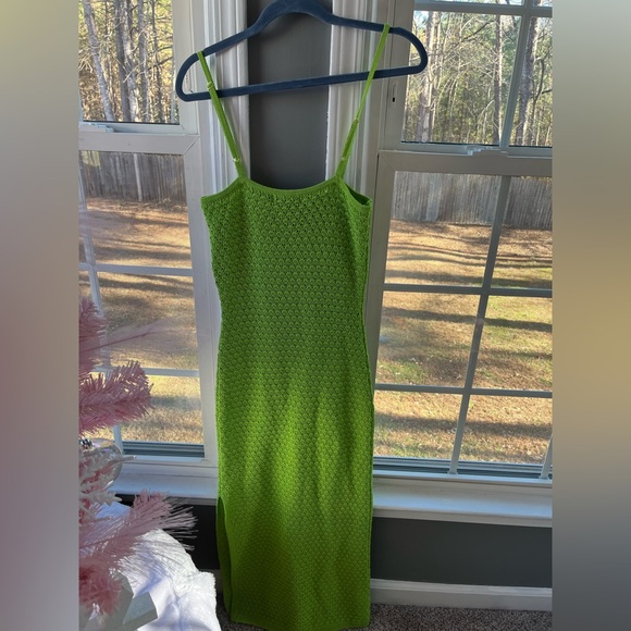 Nicholas crochet-knit green midi dress - Picture 7 of 7